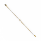 Marquise Halo Diamond Tennis Bracelet