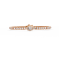 Marquise Halo Diamond Tennis Bracelet