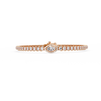 Marquise Halo Diamond Tennis Bracelet