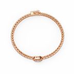 Oval Halo Diamond Tennis Bracelet