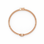 Pear Shape Halo Diamond Tennis Bracelet with Round Center Diamond