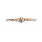 Round Halo Diamond Tennis Bracelet