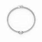 Round Halo Diamond Tennis Bracelet