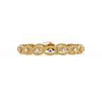 Round Diamond Open-Link Tennis Bracelet
