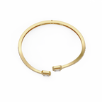 Emerald Cut Diamond Open Cuff Bangle Bracelet
