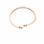 Oval Halo Open Diamond Cuff Bracelet