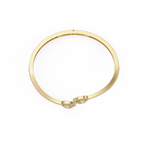 Pear Halo Diamond Open Cuff Bracelet