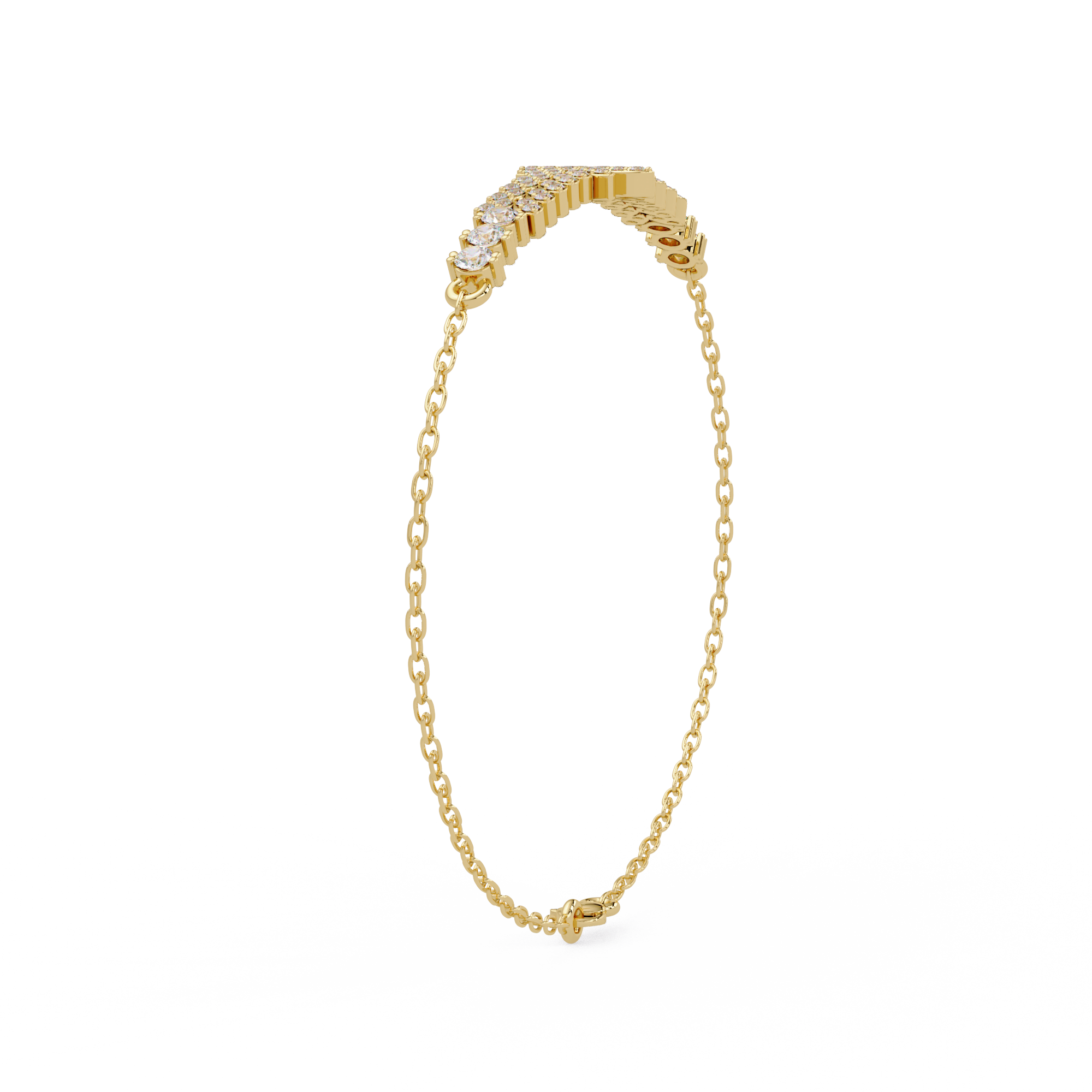 Floral Diamond Tennis Bracelet