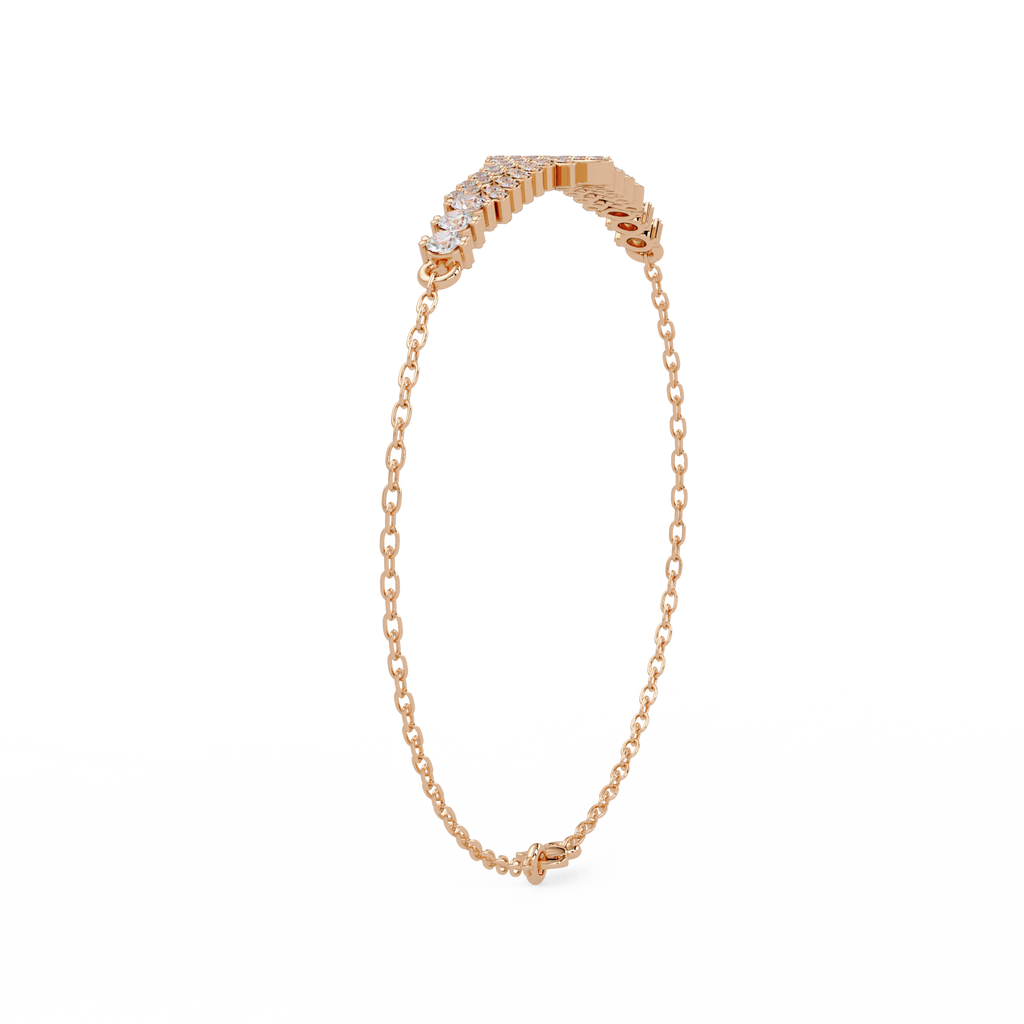 Floral Diamond Tennis Bracelet