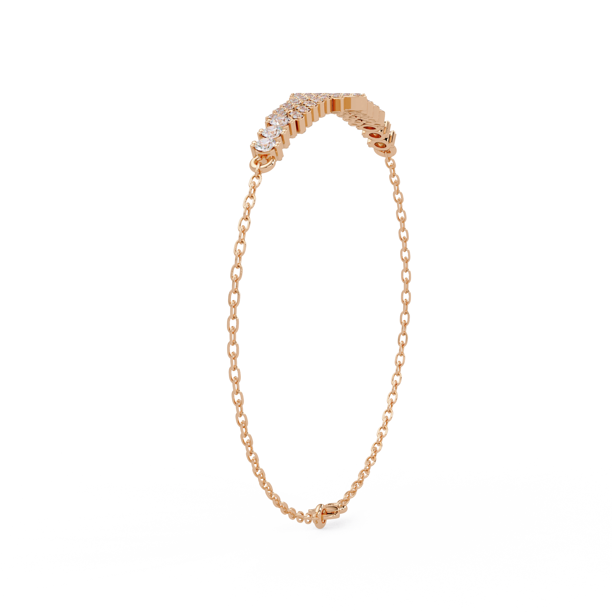 Floral Diamond Tennis Bracelet