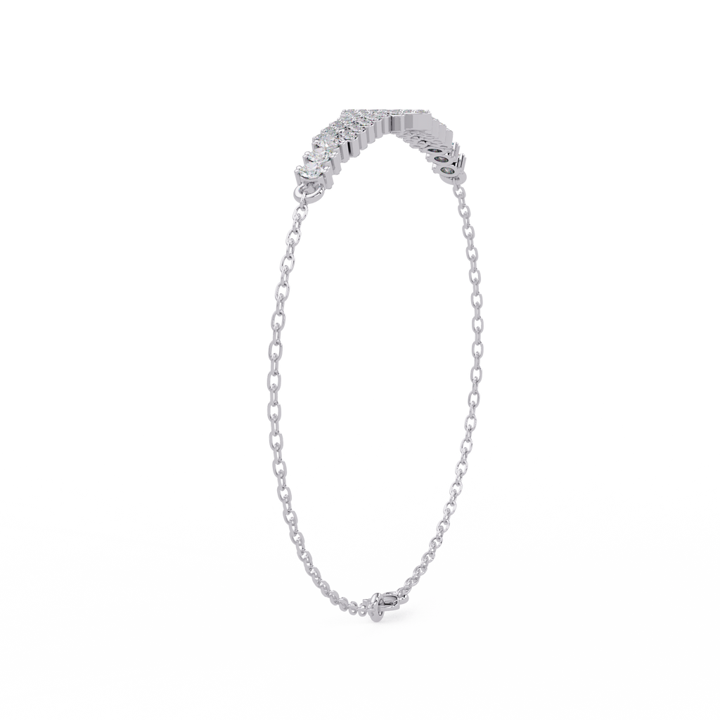 Floral Diamond Tennis Bracelet