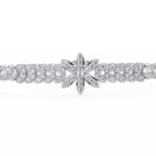 Floral Diamond Tennis Bracelet