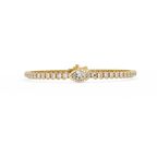 Marquise Halo Diamond Tennis Bracelet