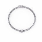 Marquise Halo Diamond Tennis Bracelet