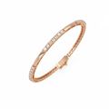 Classic Round Diamond Bar Tennis Bracelet