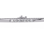 Classic Round Diamond Bar Tennis Bracelet