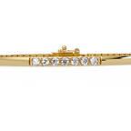 Classic Round Diamond Bar Tennis Bracelet