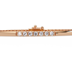 Classic Round Diamond Bar Tennis Bracelet