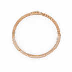 Classic Round Diamond Bar Tennis Bracelet