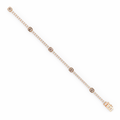 Asscher Diamond Station Tennis Bracelet