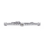 Asscher Diamond Station Tennis Bracelet