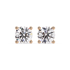 Round Brilliant Cut Solitaire Stud Earrings – 2.57 CTW