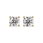 Round Brilliant Cut Solitaire Stud Earrings – 2.57 CTW
