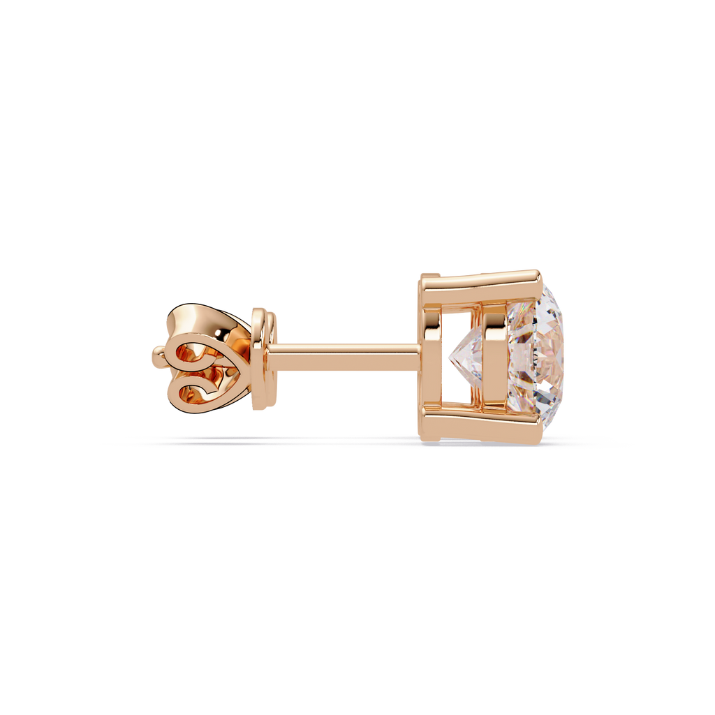 Round Brilliant Cut Solitaire Stud Earrings – 2.57 CTW