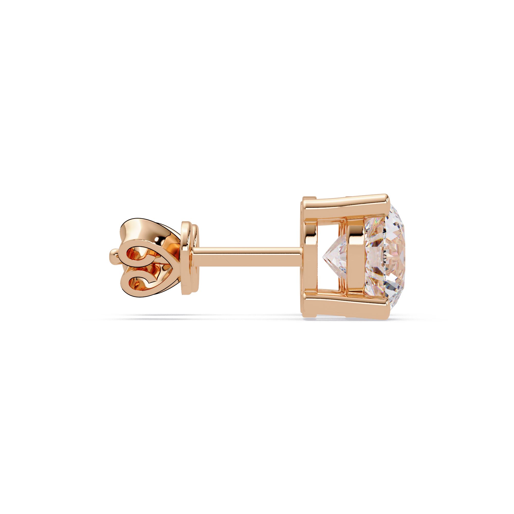 Round Brilliant Cut Solitaire Stud Earrings – 2.57 CTW