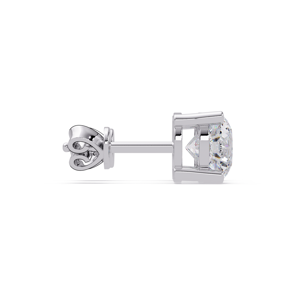 Round Brilliant Cut Solitaire Stud Earrings – 2.57 CTW