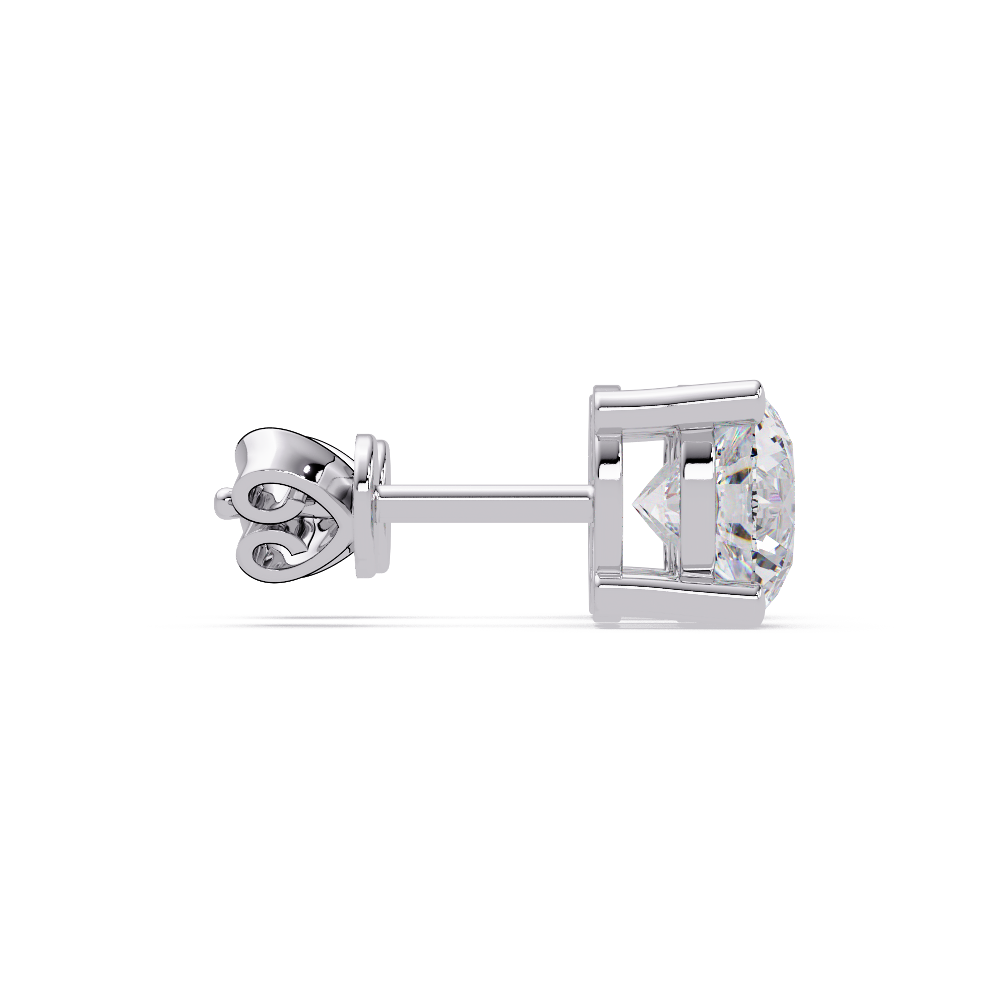 Round Brilliant Cut Solitaire Stud Earrings – 2.57 CTW