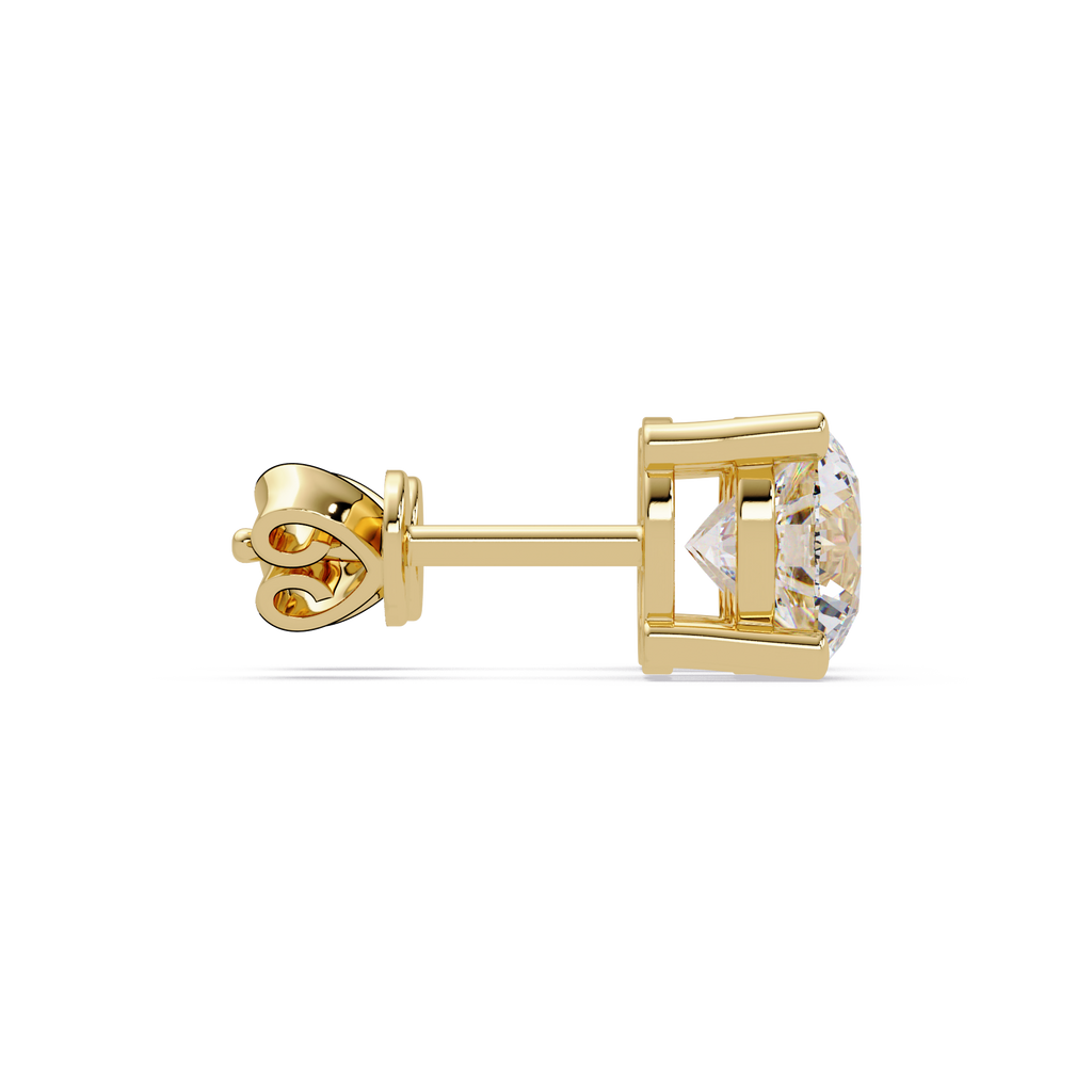 Round Brilliant Cut Solitaire Stud Earrings – 2.57 CTW