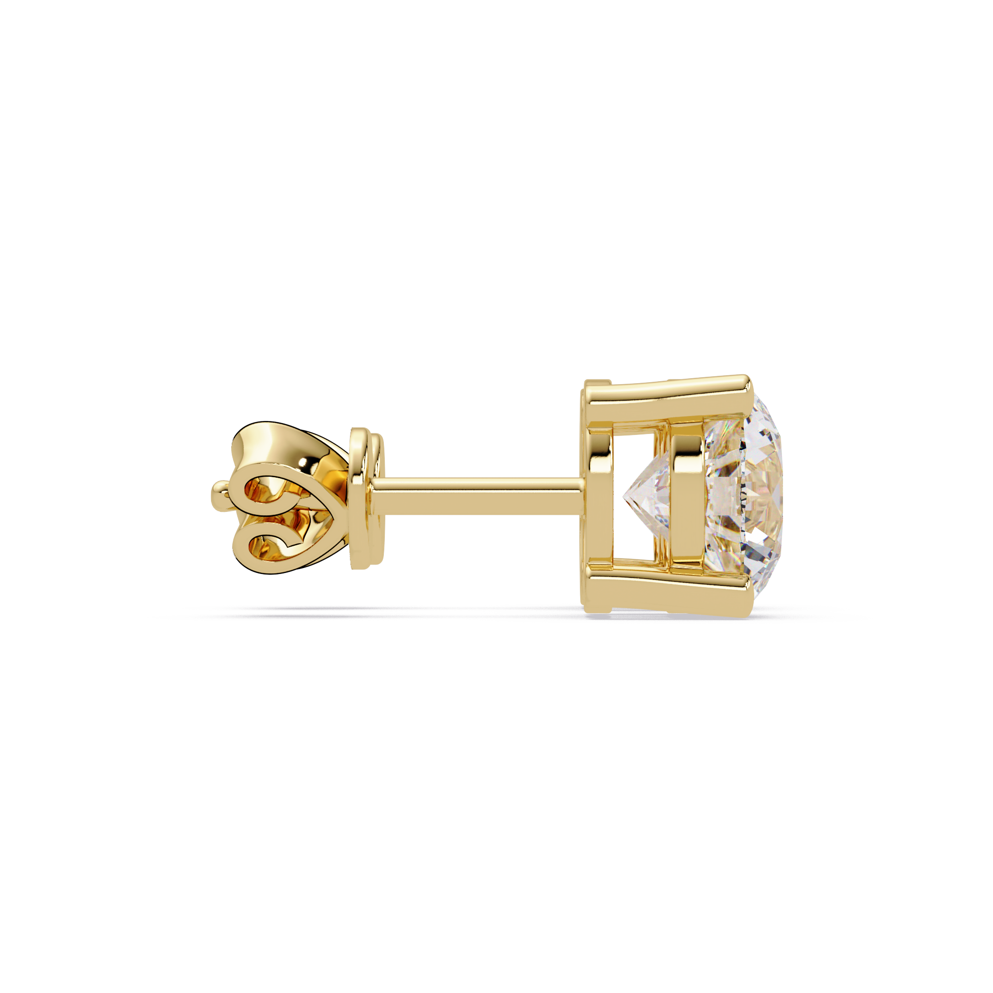 Round Brilliant Cut Solitaire Stud Earrings – 2.57 CTW