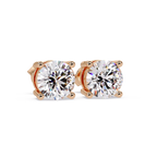 Round Brilliant Cut Solitaire Stud Earrings – 2.57 CTW