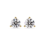 Round Brilliant Solitaire Diamond Stud Earrings – Screw Back | 2.57 CTW | ERCAD-002