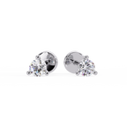 Classic Round Solitaire Diamond Stud Earrings | 6 Prong | 14K & 18K Gold