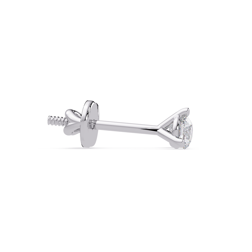 Classic Solitaire Diamond Stud Earrings