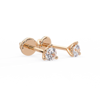 Classic Solitaire Diamond Stud Earrings