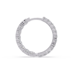 Classic Diamond Hoop Earrings – Round Cut