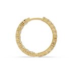 Classic Diamond Hoop Earrings – Round Cut