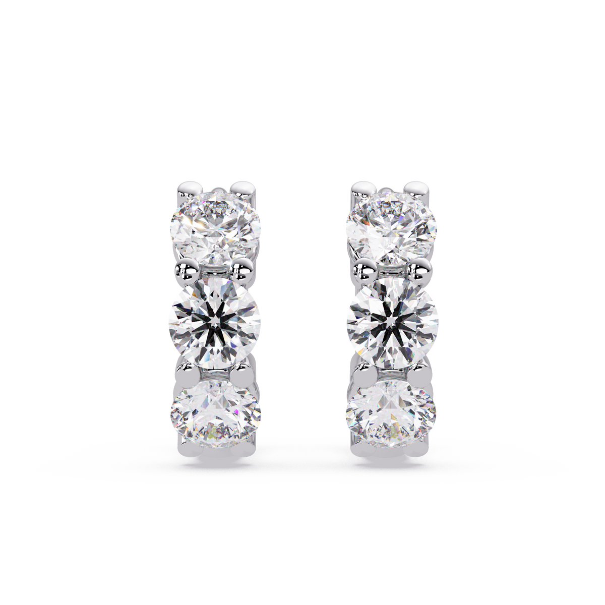 Infinity Halo Cushion Cut Diamond Stud Earrings