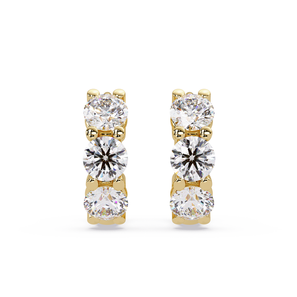 Infinity Halo Cushion Cut Diamond Stud Earrings