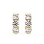 Infinity Halo Cushion Cut Diamond Stud Earrings