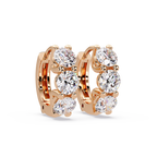 Classic 6-Prong Round Cut Solitaire Stud Earrings