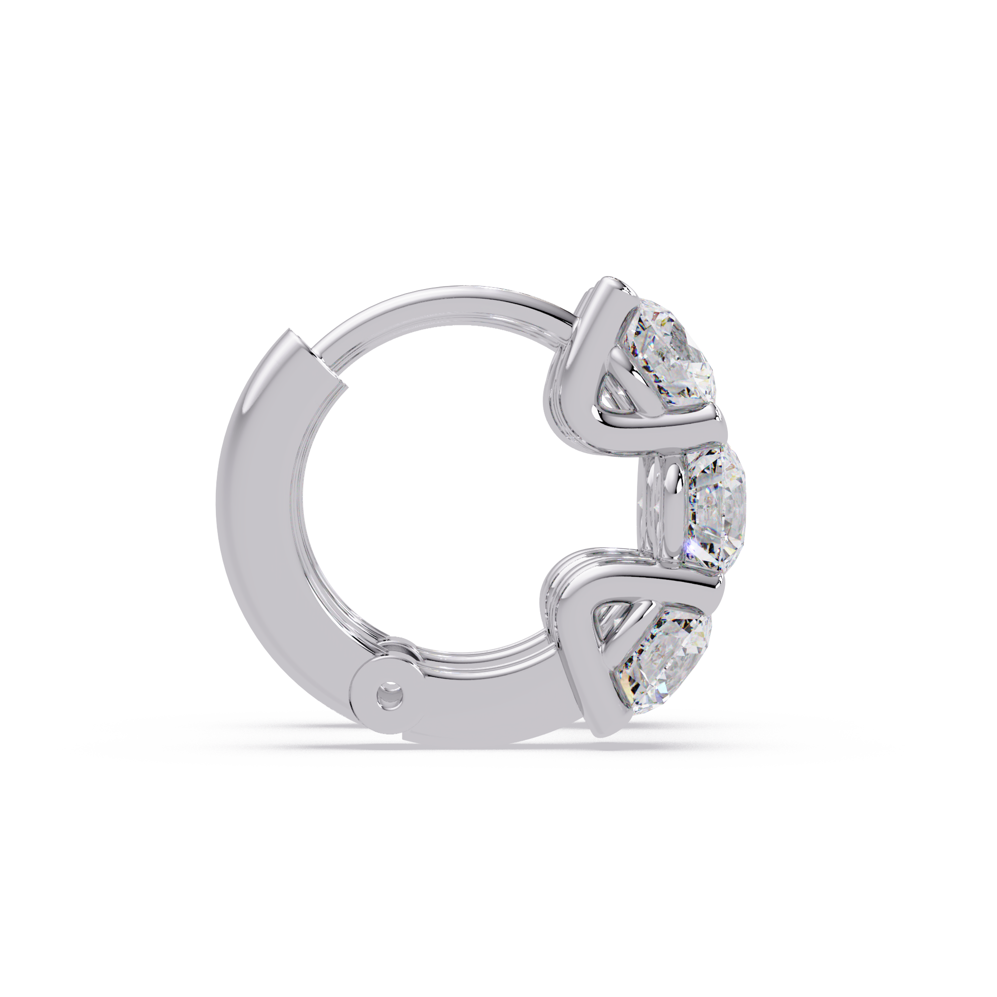 Infinity Halo Cushion Cut Diamond Stud Earrings