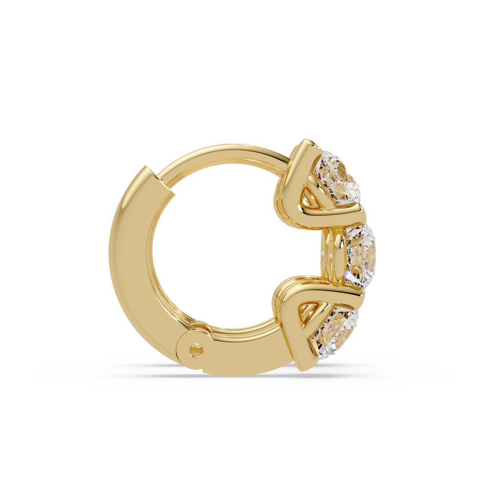 Infinity Halo Cushion Cut Diamond Stud Earrings