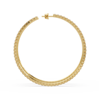 Classic Inside-Out Round Diamond Hoop Earrings