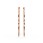 Classic Inside-Out Round Diamond Hoop Earrings