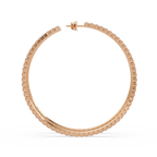 Classic Inside-Out Round Diamond Hoop Earrings