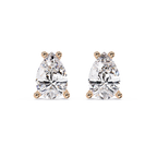 Classic Pear Cut Diamond Stud Earrings